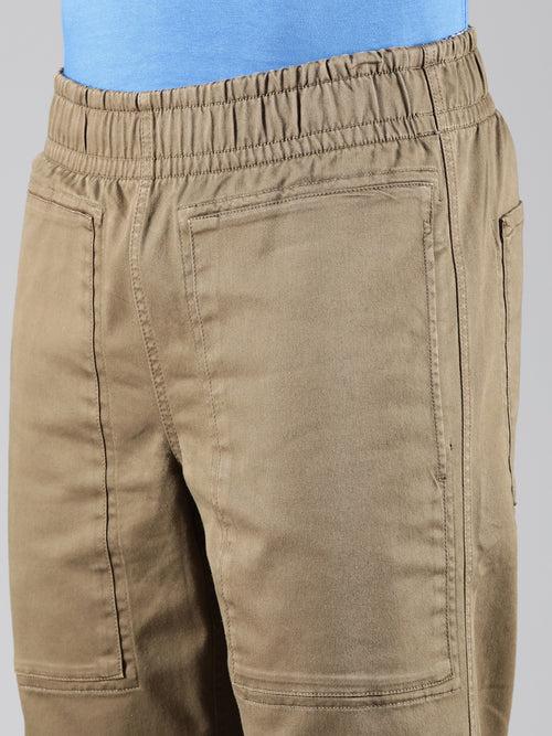 Olive Straight Leg Elasticated Waist Reversible Jogger