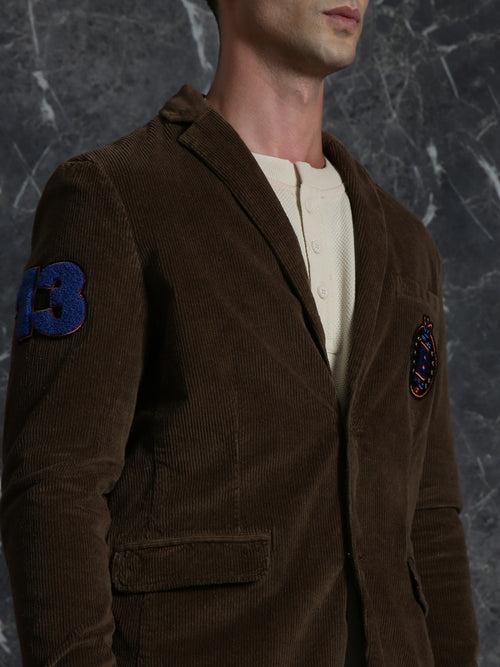 Olive Corduroy  Relaxed Fit Blazer