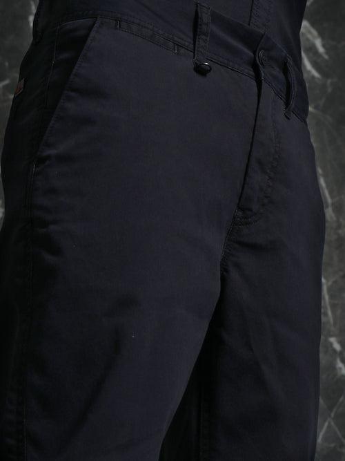 Navy Casual Slim Fit Trouser