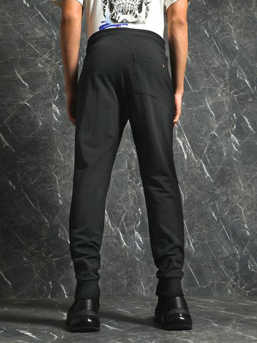 Black Solid Regular Fit Jogger