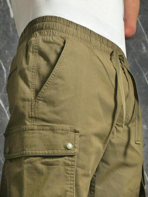 Olive Cargo Slim Fit Jogger