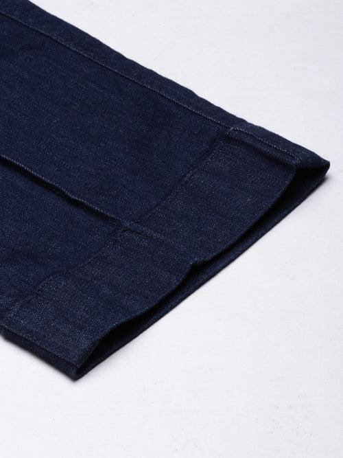 Dark Blue Denim Slim Fit Pant