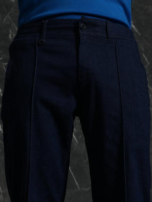 Dark Blue Denim Slim Fit Pant