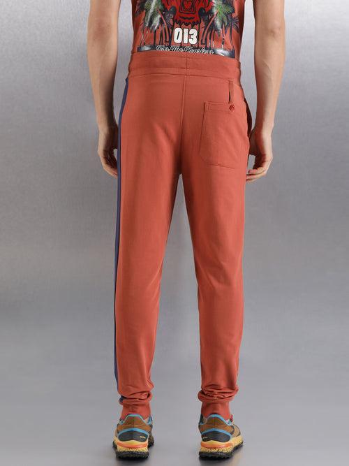 Brown Solid Slim Fit jogger