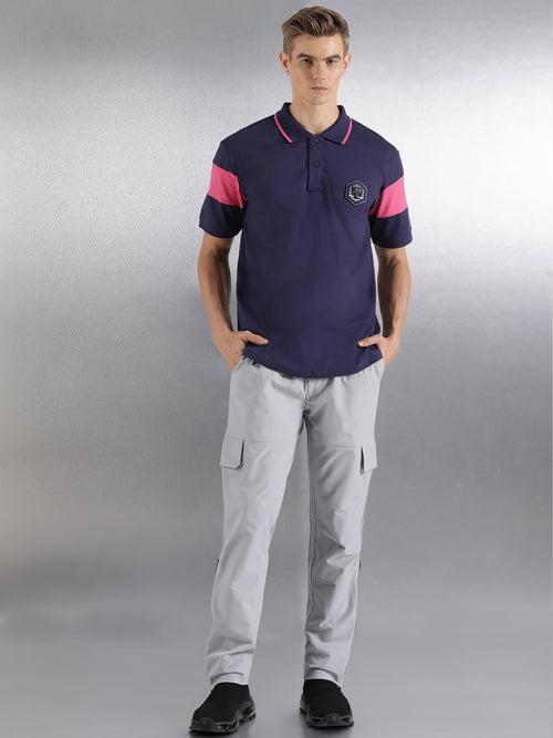 Navy Solid Relaxed Fit Polo