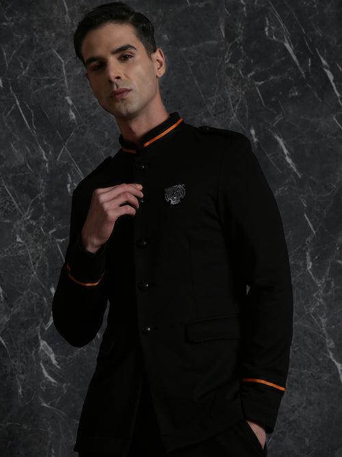 Black Taika  Full Sleeve Blazer