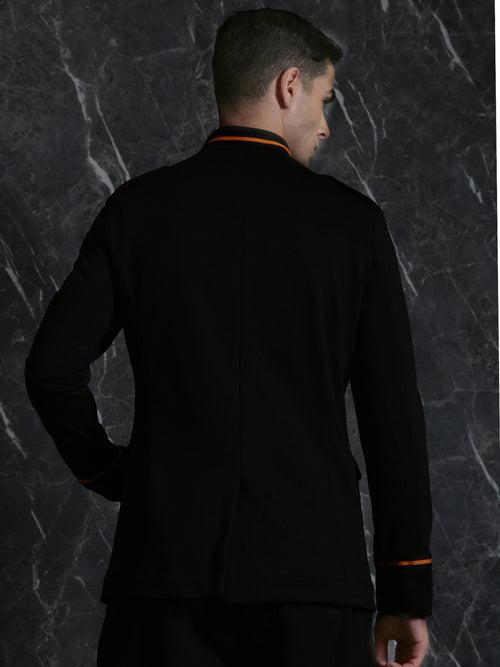 Black Taika  Full Sleeve Blazer