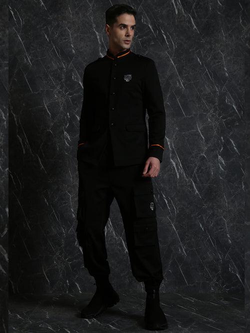 Black Taika  Full Sleeve Blazer