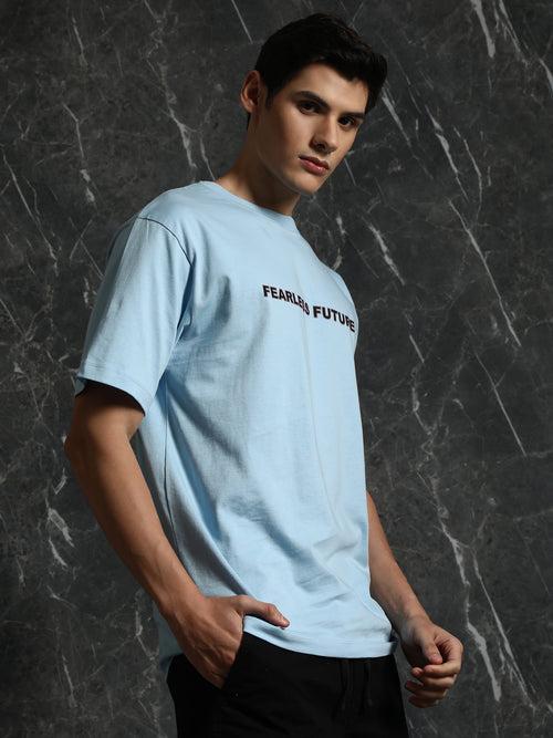 Sky Blue Future Oversized T-Shirt