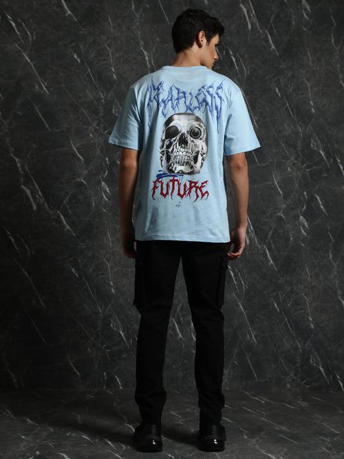 Sky Blue Future Oversized T-Shirt