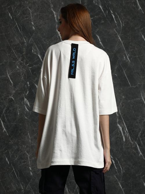 Off-White Silicon Tiger Print Oversized T-Shirt