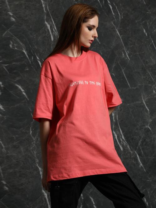 Coral Bone Oversized T-Shirt