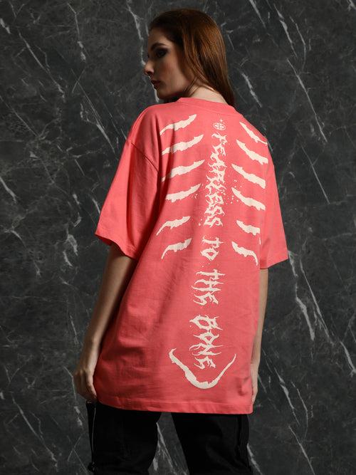 Coral Bone Oversized T-Shirt