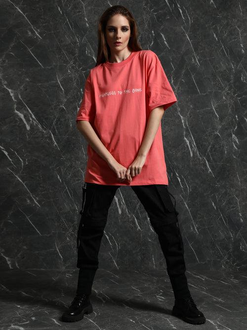 Coral Bone Oversized T-Shirt