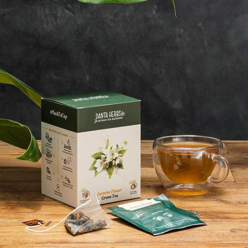 Jasmine Flower Green Tea - Pyramid Teabag