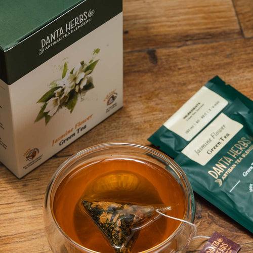 Jasmine Flower Green Tea - Pyramid Teabag