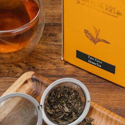 Tulsi Twins Green Tea - Loose Tea