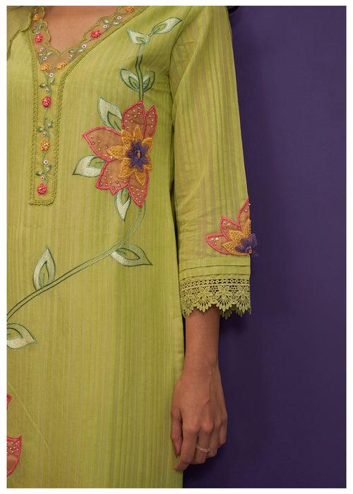 MUDRA PEAR EMBROIDERED SUIT SET