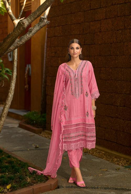 Tasneem Rose Embroidered Pakistani Suit Set