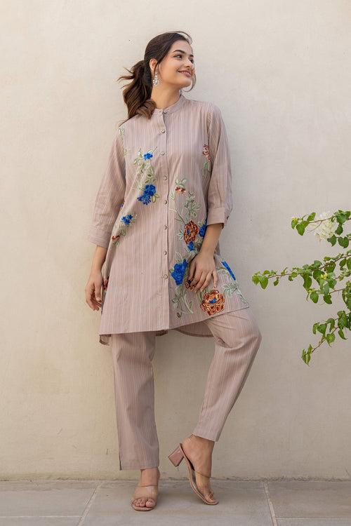 Teresa Cloud Embroidery Co-ord Set