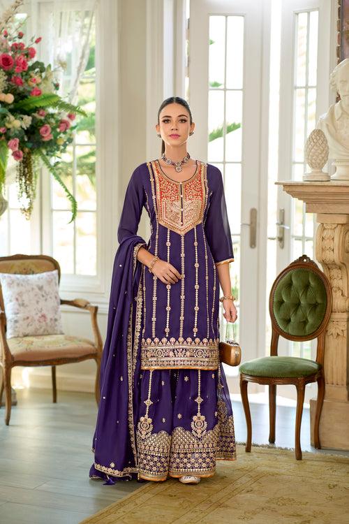 Shahi Imperial Full Work Sharara Set