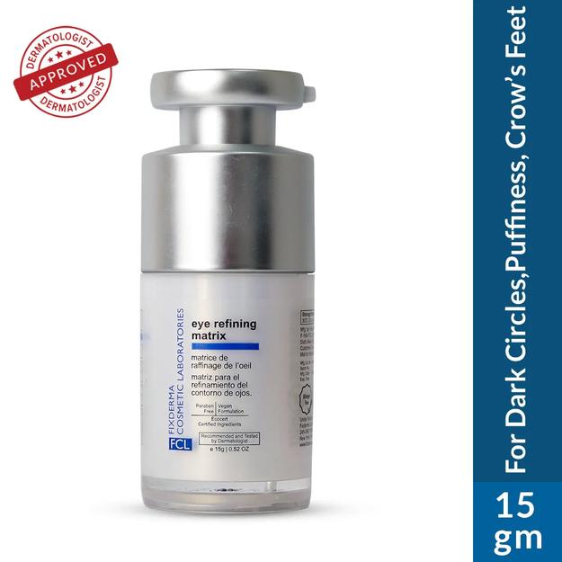 2.5% Vitamin C + 0.5% Hyaluronic Acid for Dark Circles FCL Eye Refining Matrix Under Eye Cream