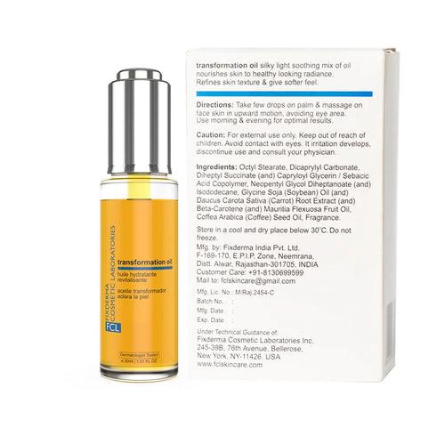 5% Carrot Face Oil For Dry Skin and Dull Skin, FCL Transformation Face Oil