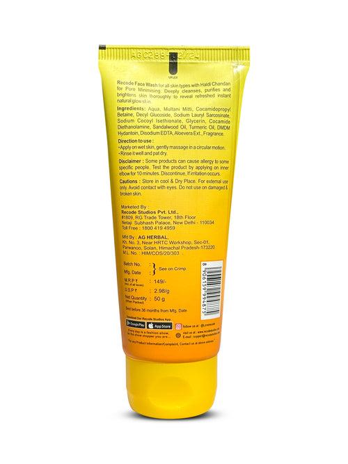 Haldi Chandan Face Wash with Glycerin Extract- 50 G