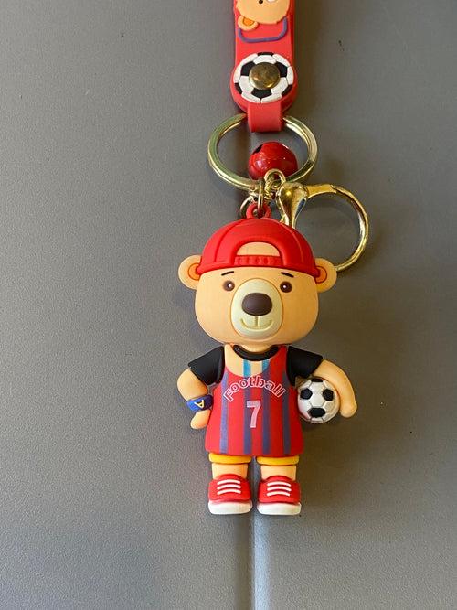 Bear Football Keychain