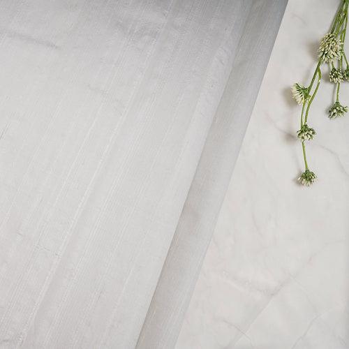 White Dyeable 90 GLM Dupion (Raw) Silk Fabric