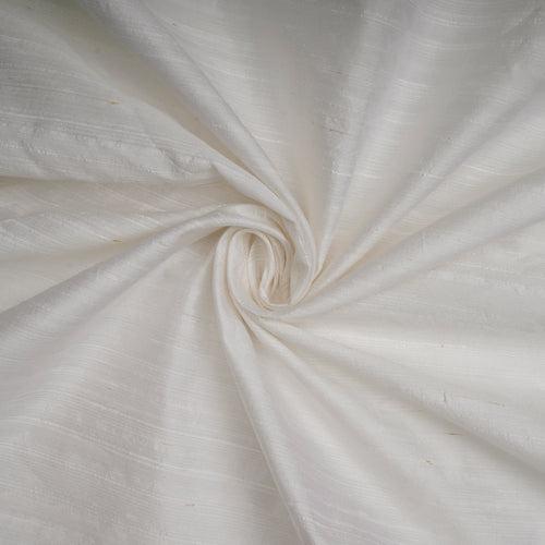 White Dyeable 90 GLM Dupion (Raw) Silk Fabric