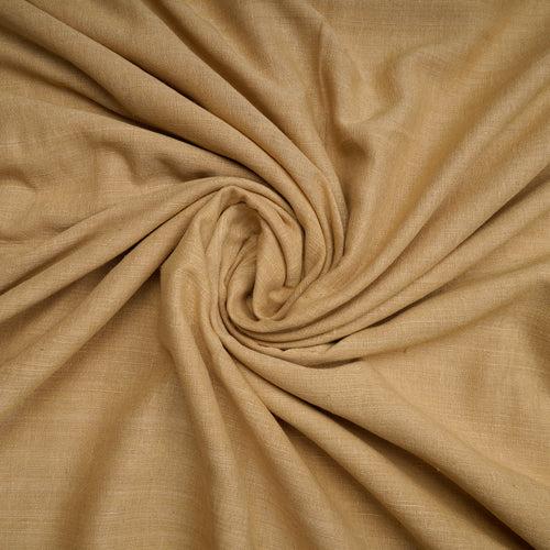 Beige Dyed Plain Matka Silk Fabric