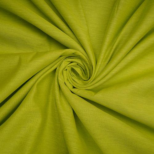 Acid Lime  Noile Tissue Silk Fabric