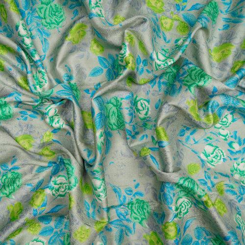 Dewkist Floral Pattern Screen Print Viscose Modal Silk