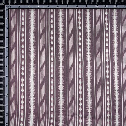 Grape Shake Stripe Pattern Digital Print Tencel Modal Twill Fabric