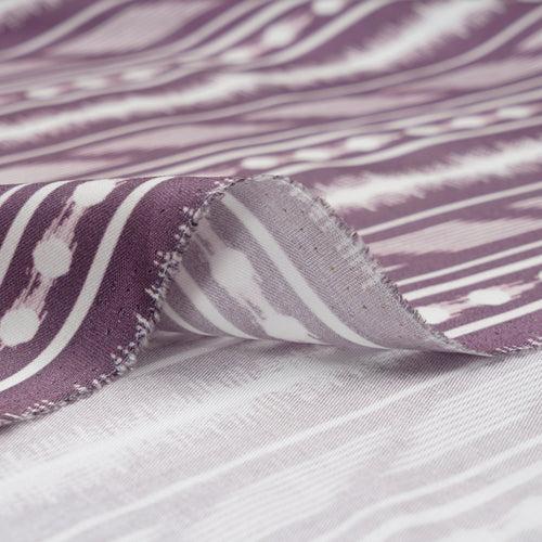 Grape Shake Stripe Pattern Digital Print Tencel Modal Twill Fabric