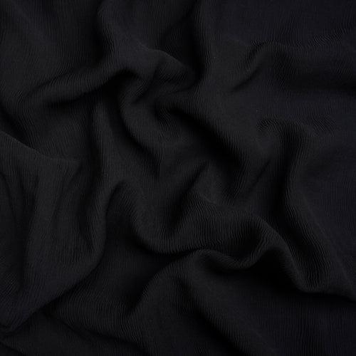 Black Piece Dyed 40 GLM Platinum Chiffon Silk Fabric