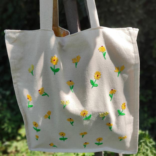 Hand-embroidered Posh Bag