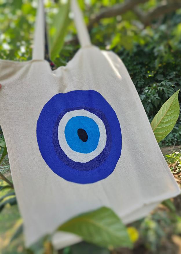 Hand-embroidered Evil-Eye -Bag