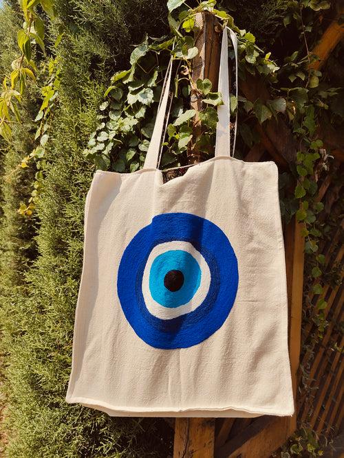 Hand-embroidered Evil-Eye -Bag