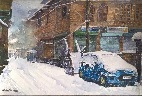 'Shehr-i-Khaas in Winters - 2' by Masood Hussain