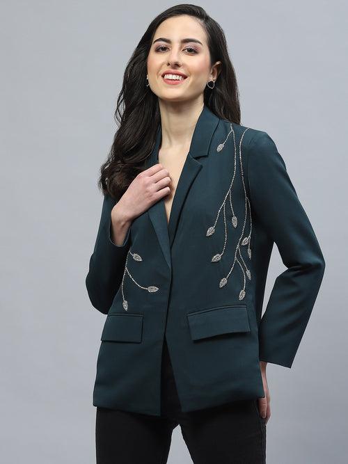 LEAF MOTIF BLAZER