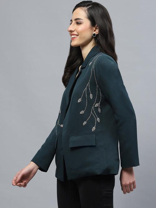 LEAF MOTIF BLAZER