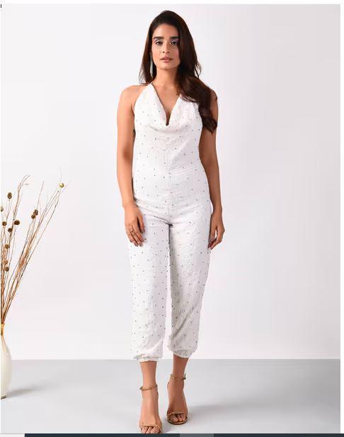 Oh So Sexy White Backless Jumpsuit