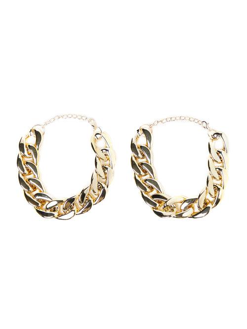 Bold Gold Loop Anklet