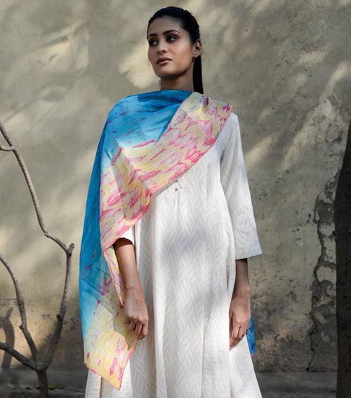 Dual Tone Shibori Dupatta