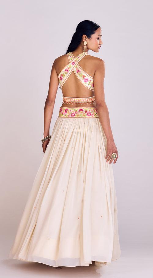 Pearl Embroidered Lehenga Set