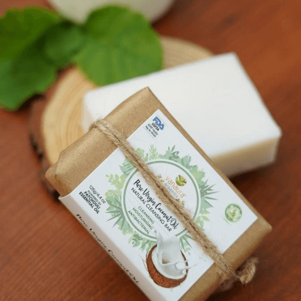 Pure Virgin Coconut Oil Natural Cleansing Bar - (Cleansing, Moisturizing, Anti-Bacterial)-125g