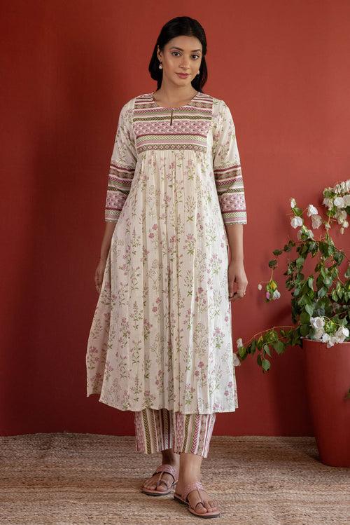 Botanical Gathered Kurta