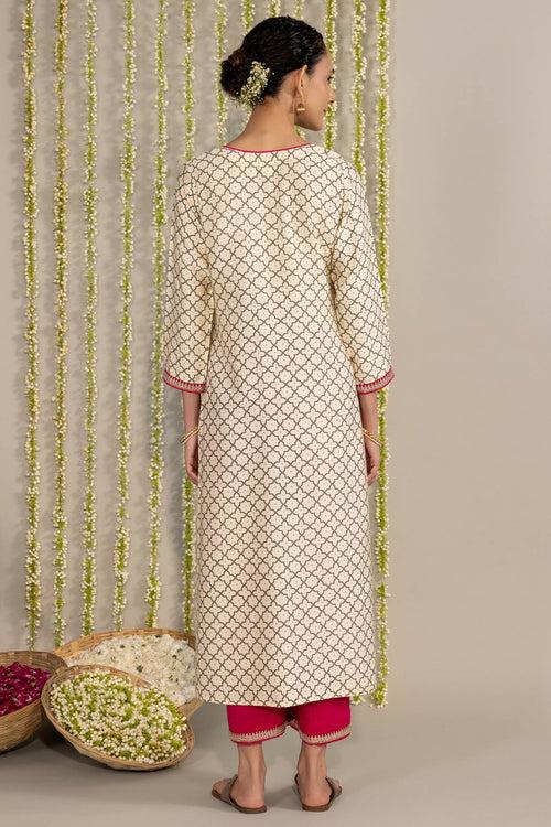 Ivory Tanvi Tara Kurta